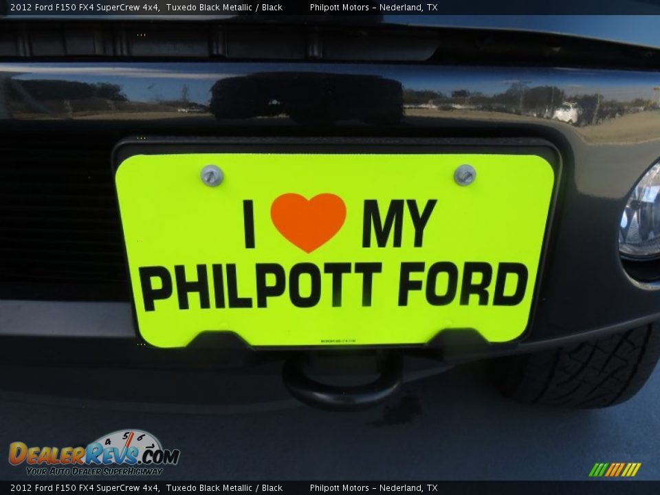 2012 Ford F150 FX4 SuperCrew 4x4 Tuxedo Black Metallic / Black Photo #11