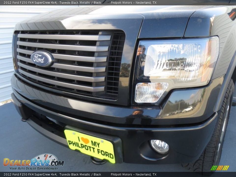 2012 Ford F150 FX4 SuperCrew 4x4 Tuxedo Black Metallic / Black Photo #12