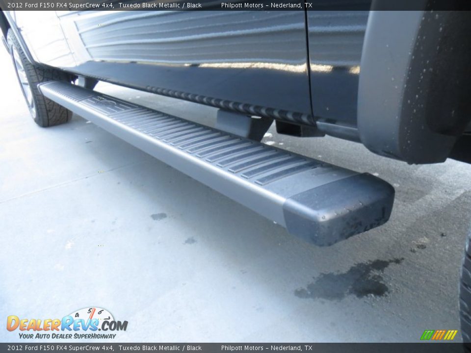 2012 Ford F150 FX4 SuperCrew 4x4 Tuxedo Black Metallic / Black Photo #18