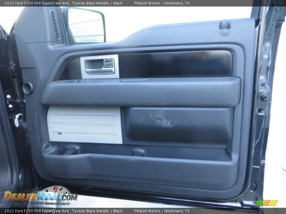 2012 Ford F150 FX4 SuperCrew 4x4 Tuxedo Black Metallic / Black Photo #26
