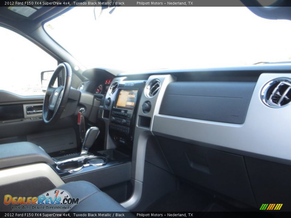 2012 Ford F150 FX4 SuperCrew 4x4 Tuxedo Black Metallic / Black Photo #27