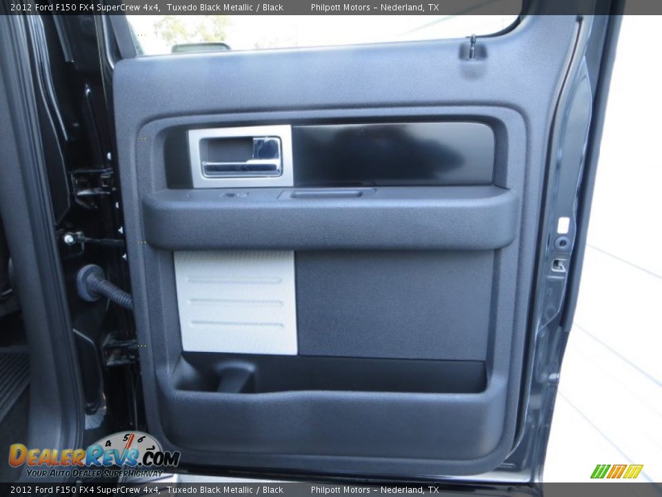 2012 Ford F150 FX4 SuperCrew 4x4 Tuxedo Black Metallic / Black Photo #29