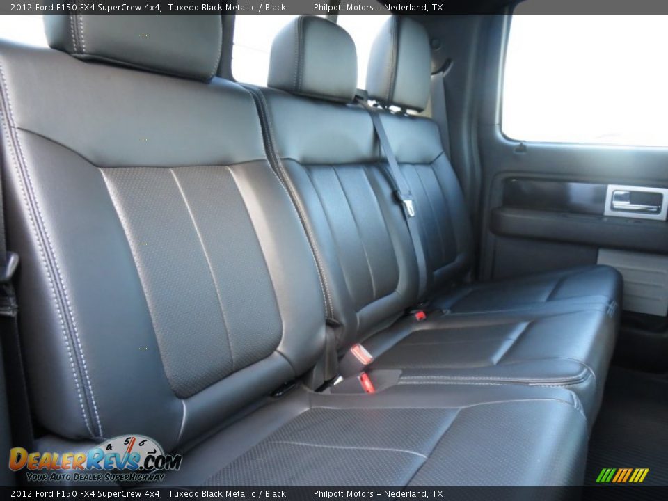 2012 Ford F150 FX4 SuperCrew 4x4 Tuxedo Black Metallic / Black Photo #31