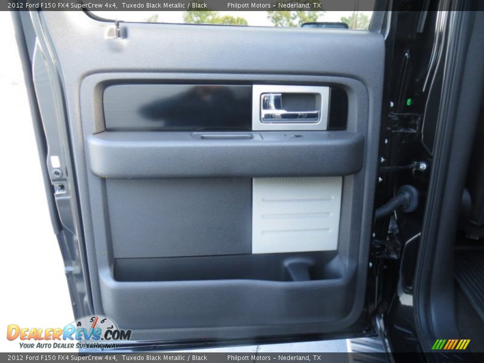 2012 Ford F150 FX4 SuperCrew 4x4 Tuxedo Black Metallic / Black Photo #32