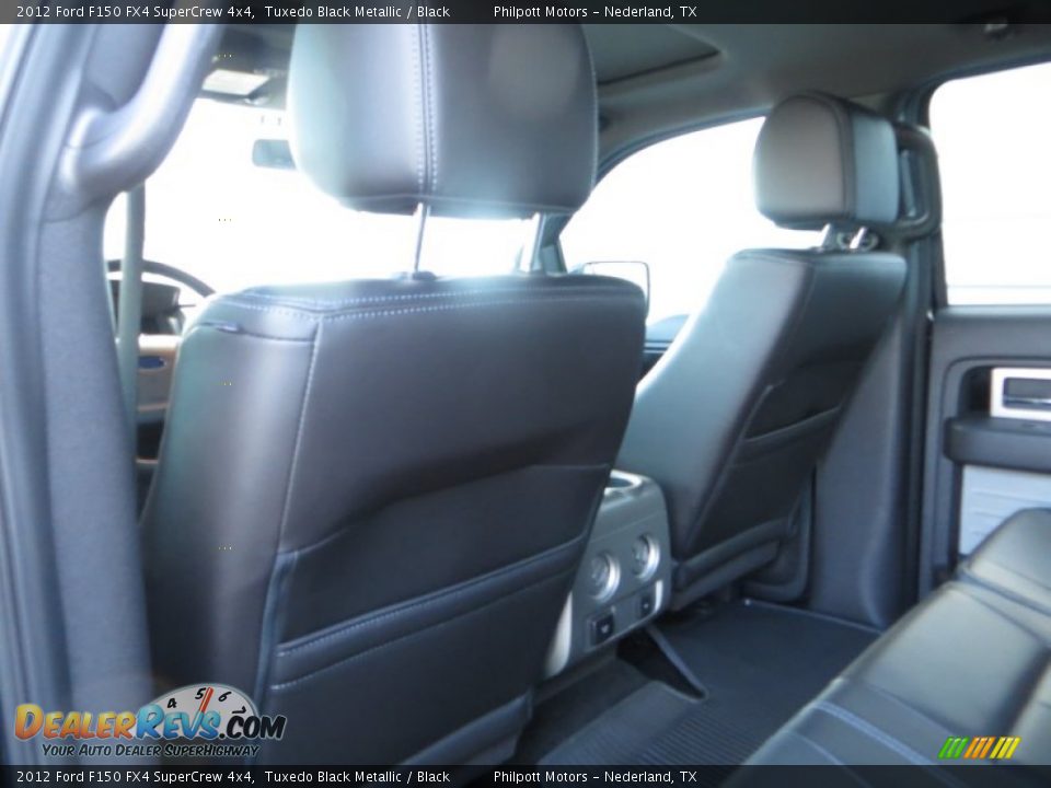 2012 Ford F150 FX4 SuperCrew 4x4 Tuxedo Black Metallic / Black Photo #33