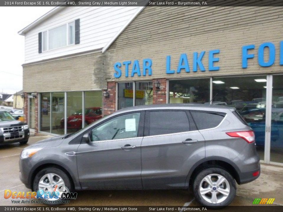 2014 Ford Escape SE 1.6L EcoBoost 4WD Sterling Gray / Medium Light Stone Photo #7