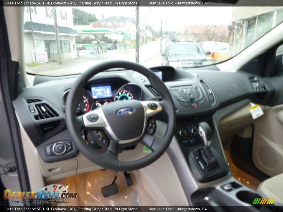 2014 Ford Escape SE 1.6L EcoBoost 4WD Sterling Gray / Medium Light Stone Photo #13