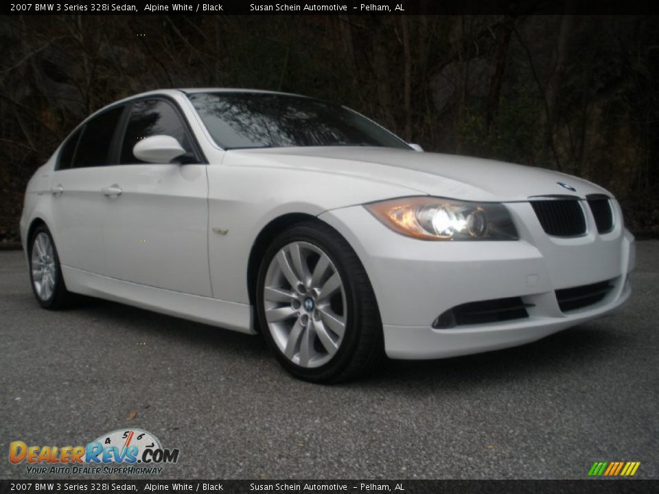 2007 BMW 3 Series 328i Sedan Alpine White / Black Photo #1