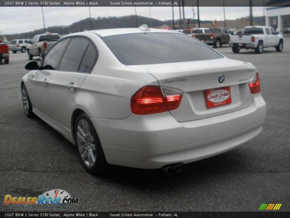 2007 BMW 3 Series 328i Sedan Alpine White / Black Photo #5