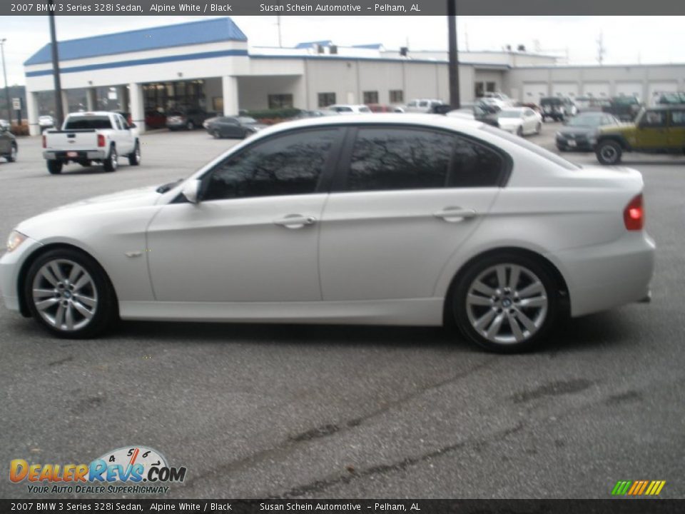 2007 BMW 3 Series 328i Sedan Alpine White / Black Photo #6
