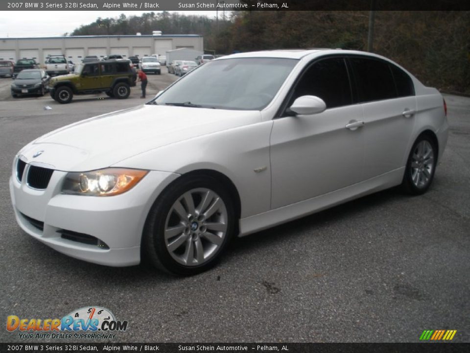 2007 BMW 3 Series 328i Sedan Alpine White / Black Photo #7