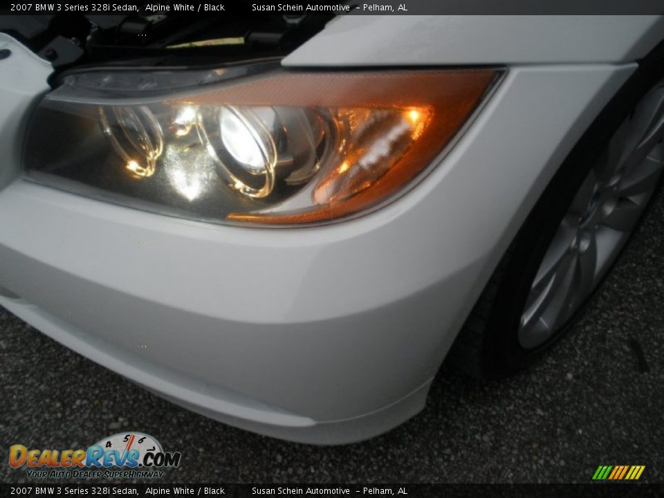 2007 BMW 3 Series 328i Sedan Alpine White / Black Photo #9