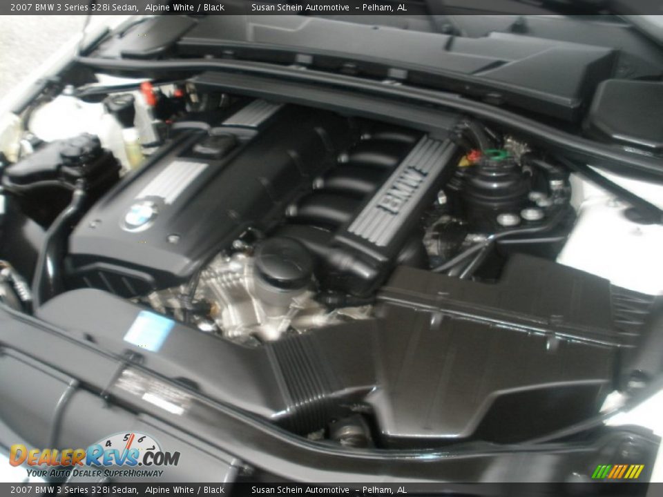 2007 BMW 3 Series 328i Sedan Alpine White / Black Photo #10