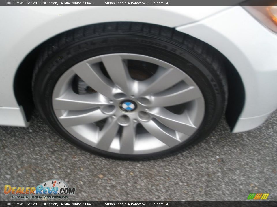 2007 BMW 3 Series 328i Sedan Alpine White / Black Photo #12