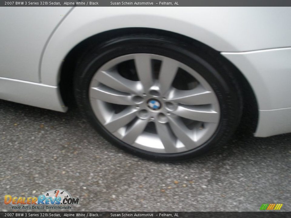 2007 BMW 3 Series 328i Sedan Alpine White / Black Photo #17