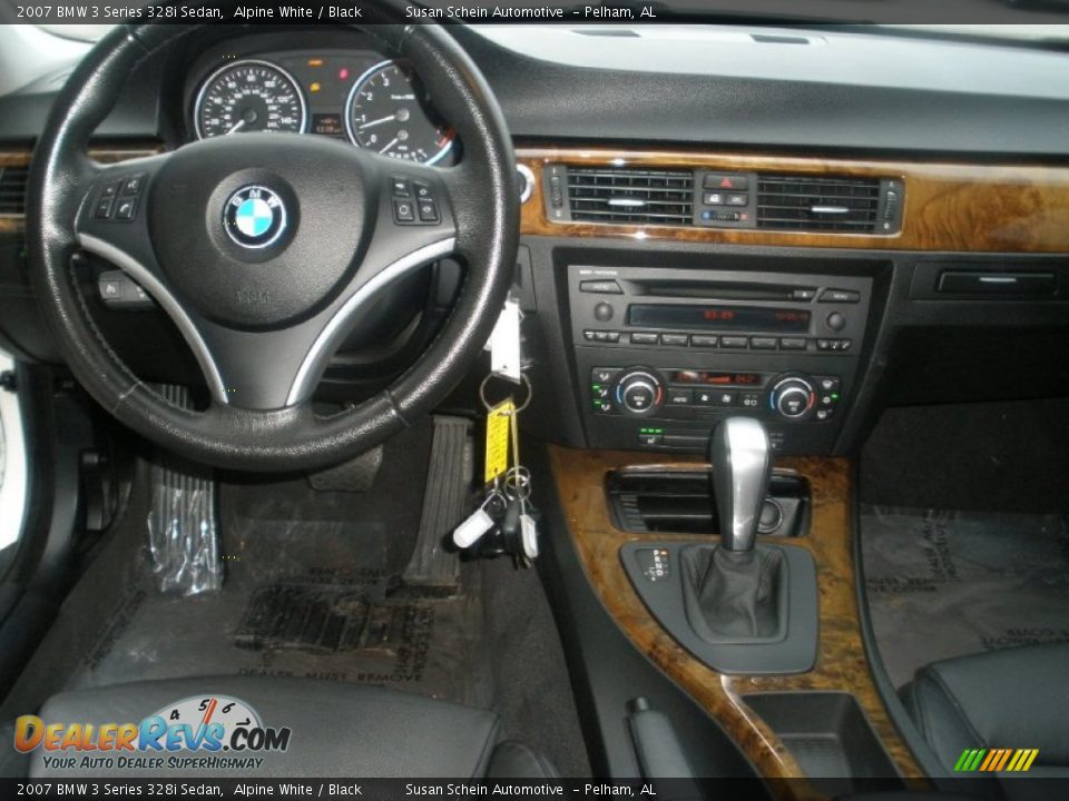 2007 BMW 3 Series 328i Sedan Alpine White / Black Photo #21