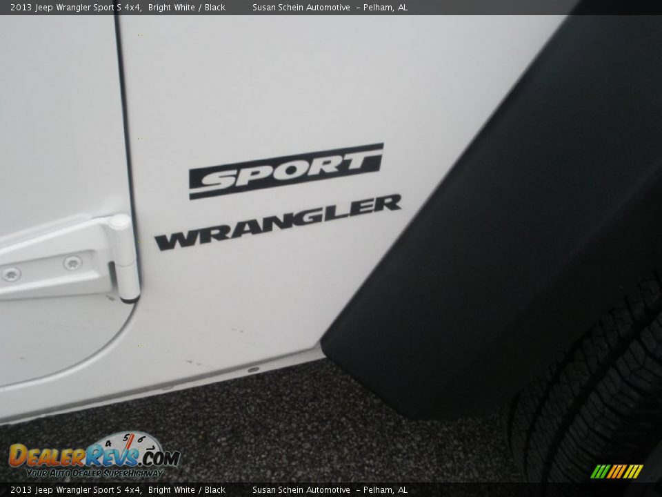 2013 Jeep Wrangler Sport S 4x4 Bright White / Black Photo #12