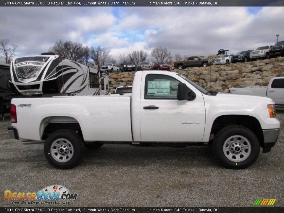 2014 GMC Sierra 2500HD Regular Cab 4x4 Summit White / Dark Titanium Photo #1