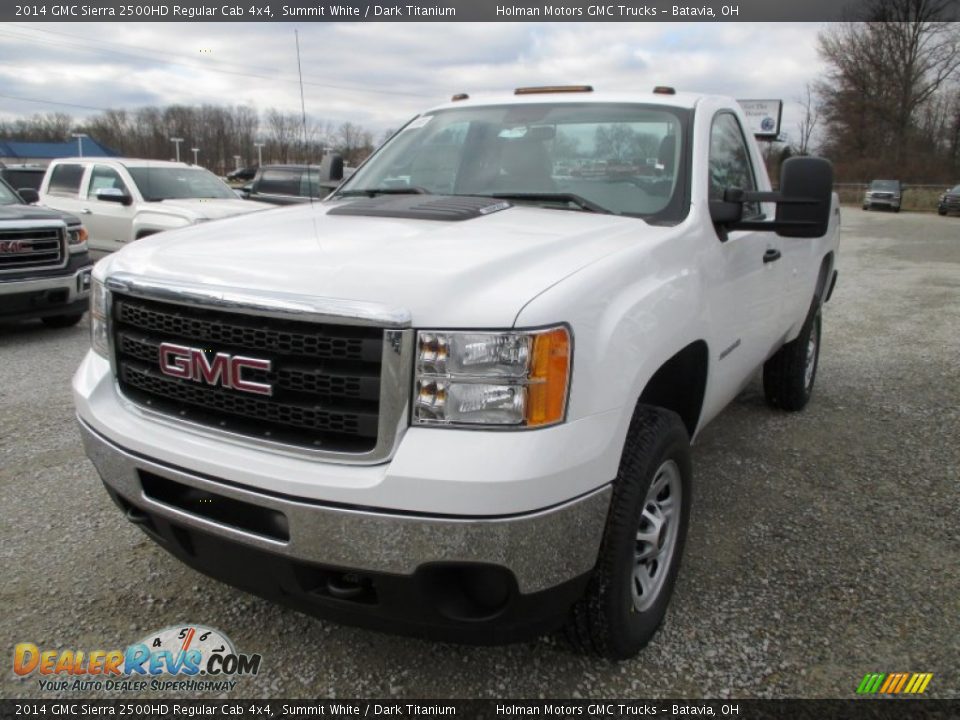 2014 GMC Sierra 2500HD Regular Cab 4x4 Summit White / Dark Titanium Photo #3