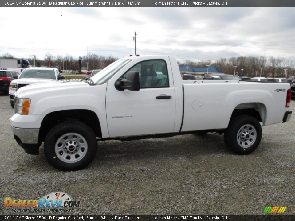 2014 GMC Sierra 2500HD Regular Cab 4x4 Summit White / Dark Titanium Photo #4