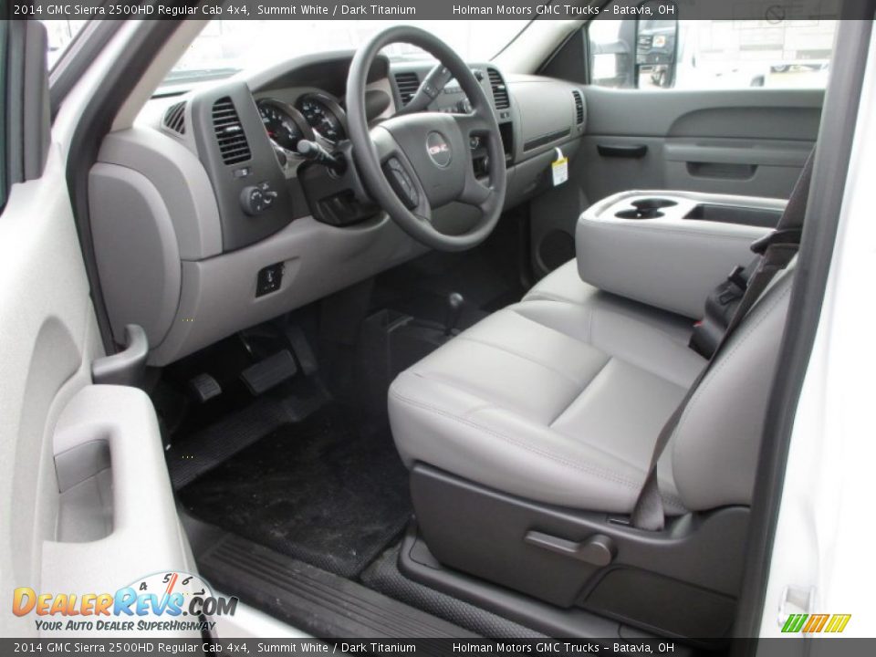 2014 GMC Sierra 2500HD Regular Cab 4x4 Summit White / Dark Titanium Photo #6