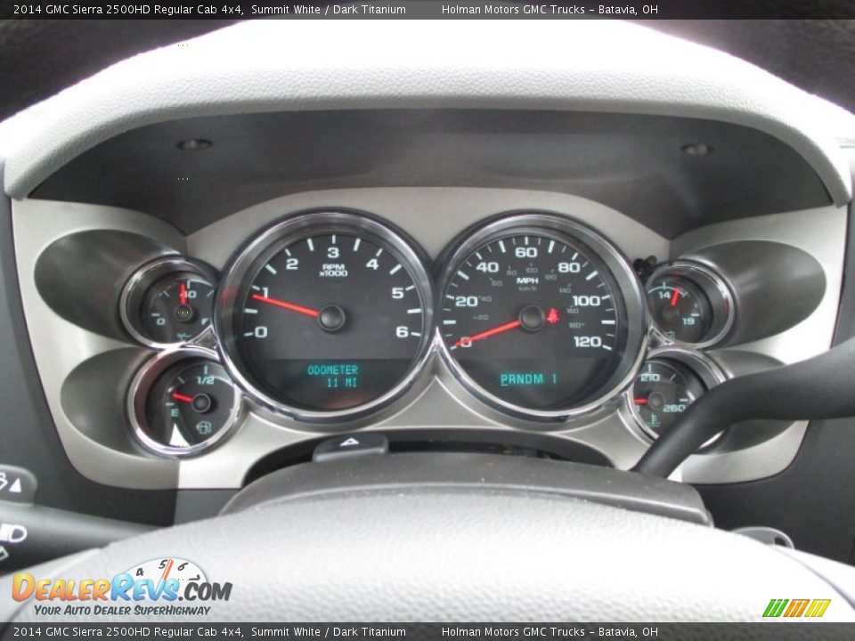 2014 GMC Sierra 2500HD Regular Cab 4x4 Summit White / Dark Titanium Photo #10