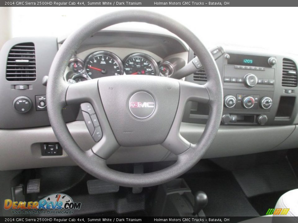 2014 GMC Sierra 2500HD Regular Cab 4x4 Summit White / Dark Titanium Photo #12