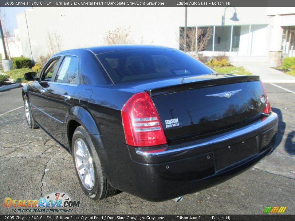 2005 Chrysler 300 C HEMI Brilliant Black Crystal Pearl / Dark Slate Gray/Light Graystone Photo #5