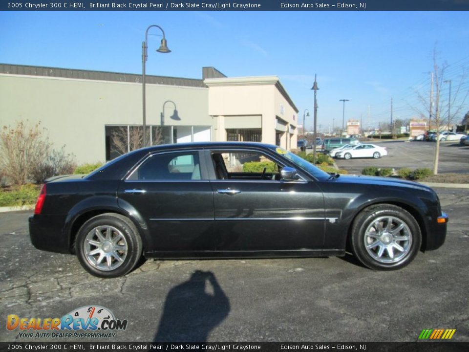 2005 Chrysler 300 C HEMI Brilliant Black Crystal Pearl / Dark Slate Gray/Light Graystone Photo #10