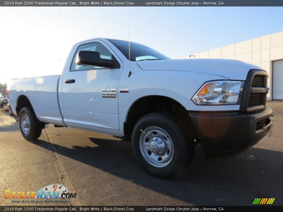2014 Ram 2500 Tradesman Regular Cab Bright White / Black/Diesel Gray Photo #4