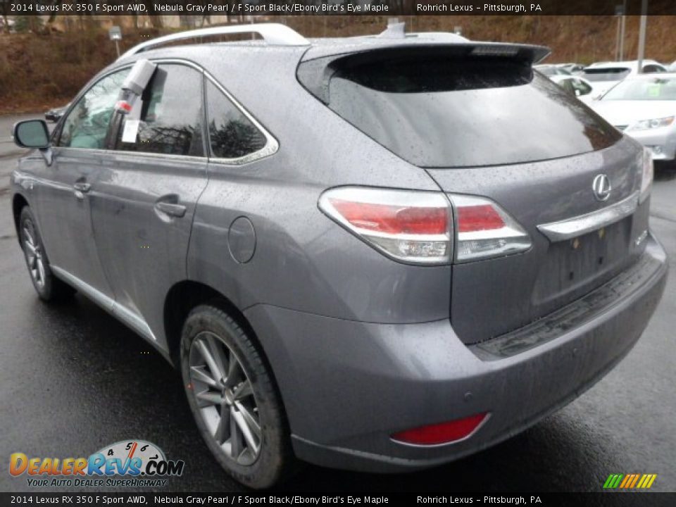 2014 Lexus RX 350 F Sport AWD Nebula Gray Pearl / F Sport Black/Ebony Bird's Eye Maple Photo #2