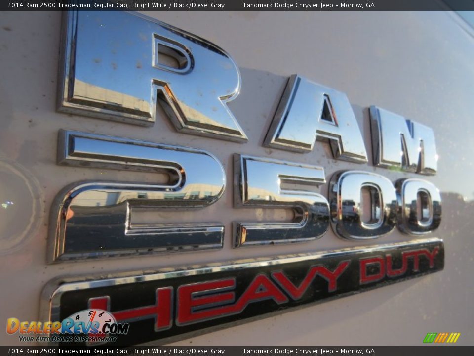 2014 Ram 2500 Tradesman Regular Cab Bright White / Black/Diesel Gray Photo #6