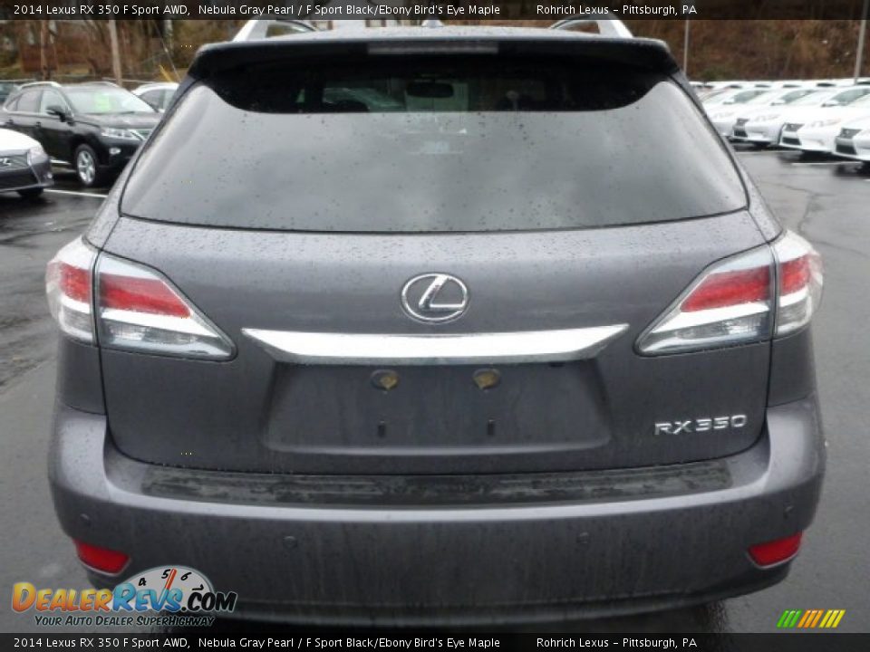 2014 Lexus RX 350 F Sport AWD Nebula Gray Pearl / F Sport Black/Ebony Bird's Eye Maple Photo #3