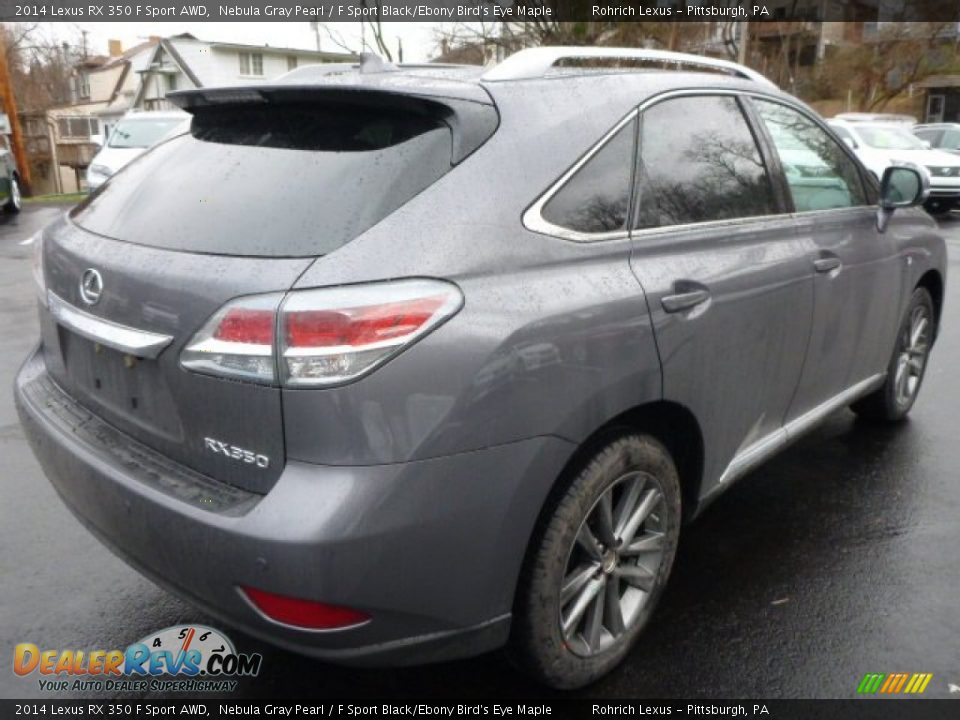 2014 Lexus RX 350 F Sport AWD Nebula Gray Pearl / F Sport Black/Ebony Bird's Eye Maple Photo #4