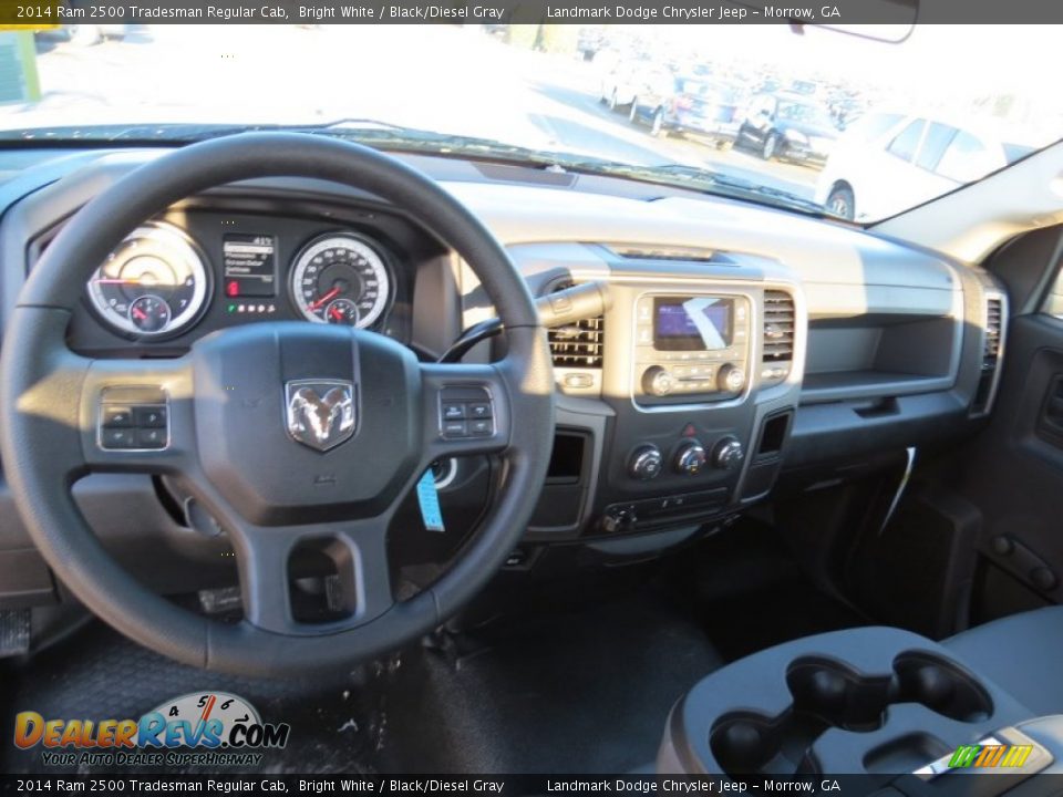 2014 Ram 2500 Tradesman Regular Cab Bright White / Black/Diesel Gray Photo #8