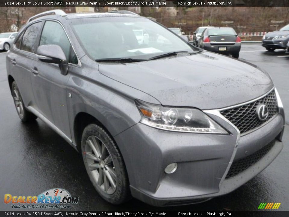 2014 Lexus RX 350 F Sport AWD Nebula Gray Pearl / F Sport Black/Ebony Bird's Eye Maple Photo #6