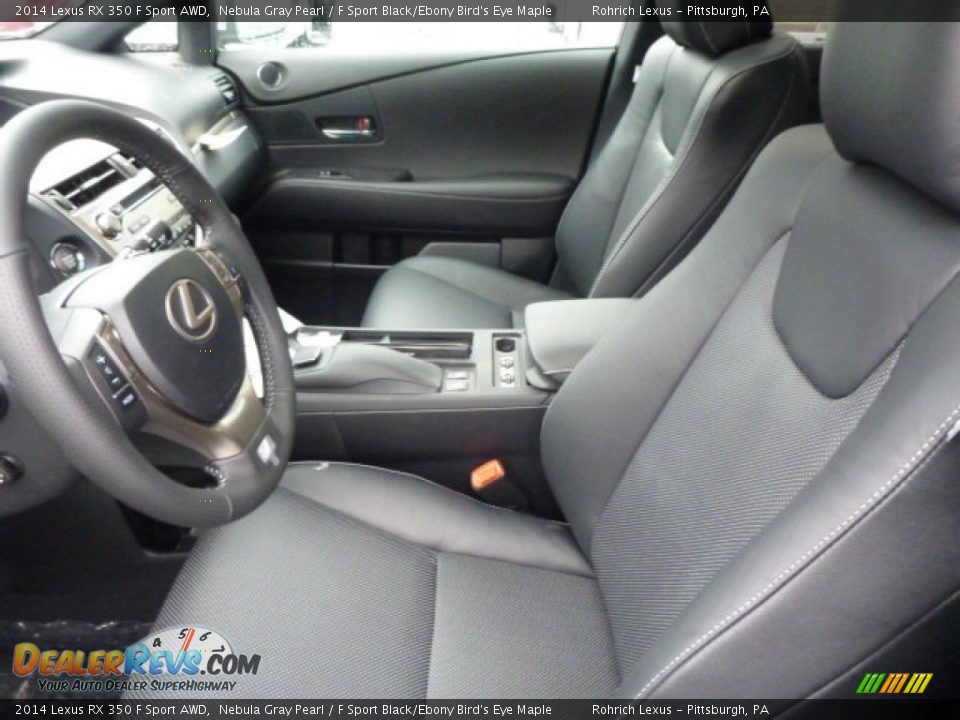 2014 Lexus RX 350 F Sport AWD Nebula Gray Pearl / F Sport Black/Ebony Bird's Eye Maple Photo #10