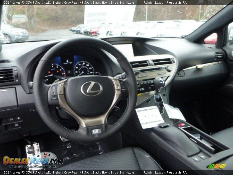 2014 Lexus RX 350 F Sport AWD Nebula Gray Pearl / F Sport Black/Ebony Bird's Eye Maple Photo #12
