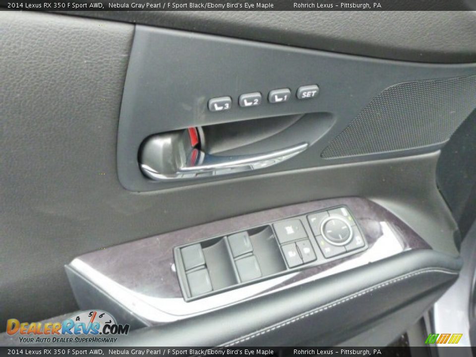 2014 Lexus RX 350 F Sport AWD Nebula Gray Pearl / F Sport Black/Ebony Bird's Eye Maple Photo #13