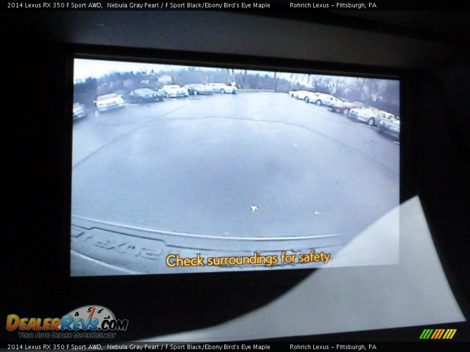 2014 Lexus RX 350 F Sport AWD Nebula Gray Pearl / F Sport Black/Ebony Bird's Eye Maple Photo #17