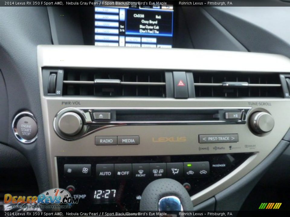 2014 Lexus RX 350 F Sport AWD Nebula Gray Pearl / F Sport Black/Ebony Bird's Eye Maple Photo #18
