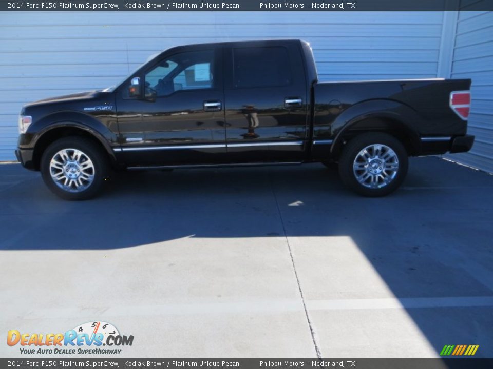 2014 Ford F150 Platinum SuperCrew Kodiak Brown / Platinum Unique Pecan Photo #6