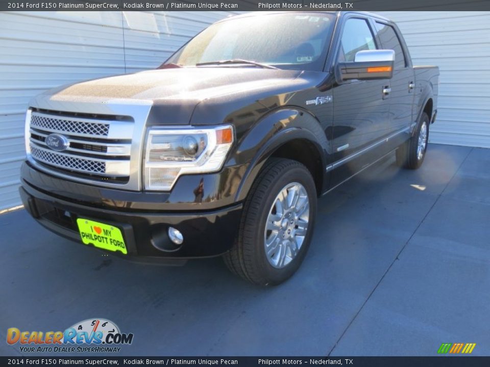2014 Ford F150 Platinum SuperCrew Kodiak Brown / Platinum Unique Pecan Photo #7