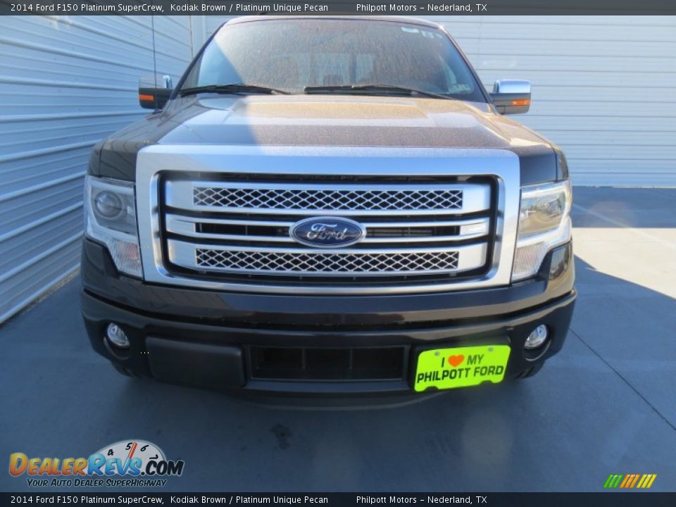 2014 Ford F150 Platinum SuperCrew Kodiak Brown / Platinum Unique Pecan Photo #8