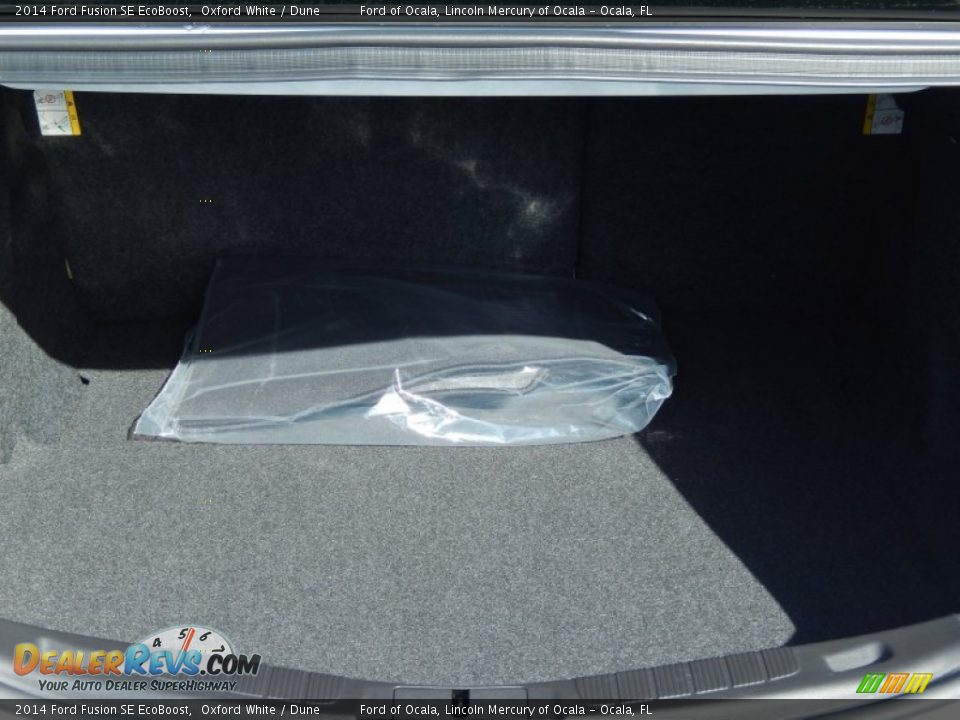 2014 Ford Fusion SE EcoBoost Oxford White / Dune Photo #5