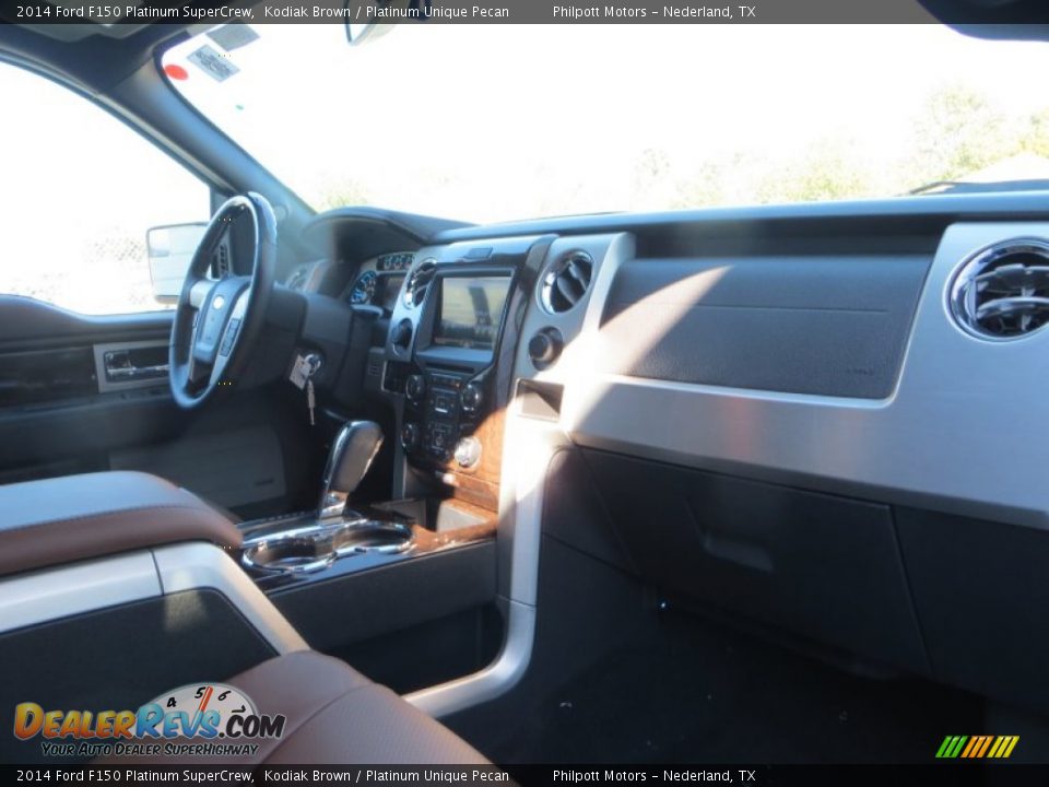 2014 Ford F150 Platinum SuperCrew Kodiak Brown / Platinum Unique Pecan Photo #22