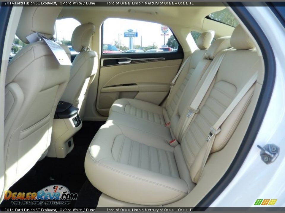 Rear Seat of 2014 Ford Fusion SE EcoBoost Photo #7