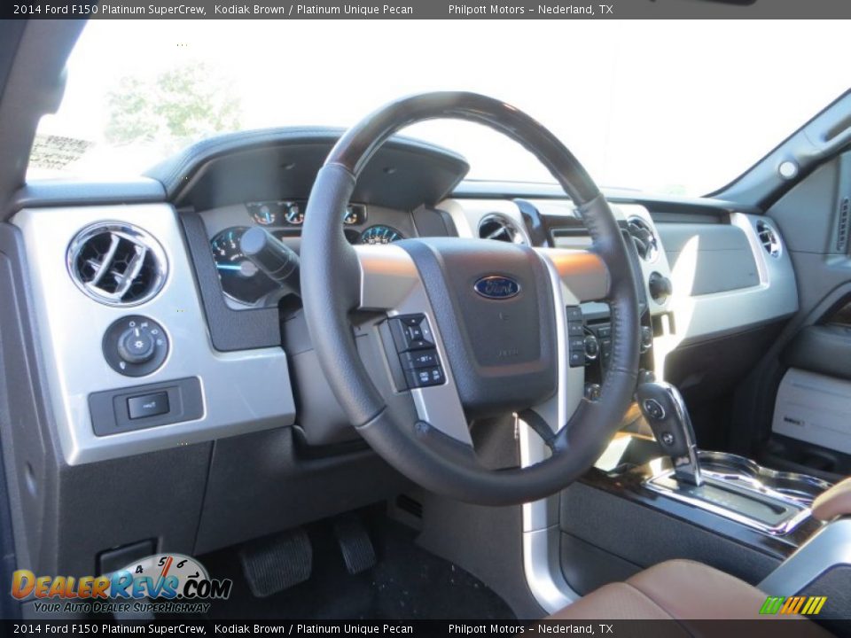 2014 Ford F150 Platinum SuperCrew Kodiak Brown / Platinum Unique Pecan Photo #28