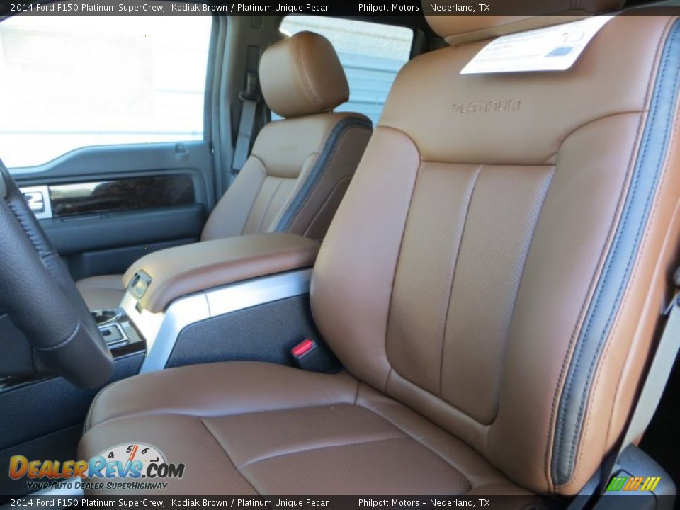 2014 Ford F150 Platinum SuperCrew Kodiak Brown / Platinum Unique Pecan Photo #29