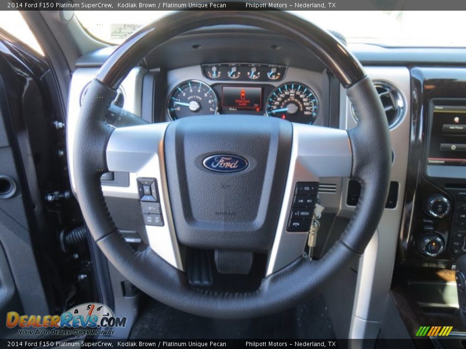 2014 Ford F150 Platinum SuperCrew Kodiak Brown / Platinum Unique Pecan Photo #35